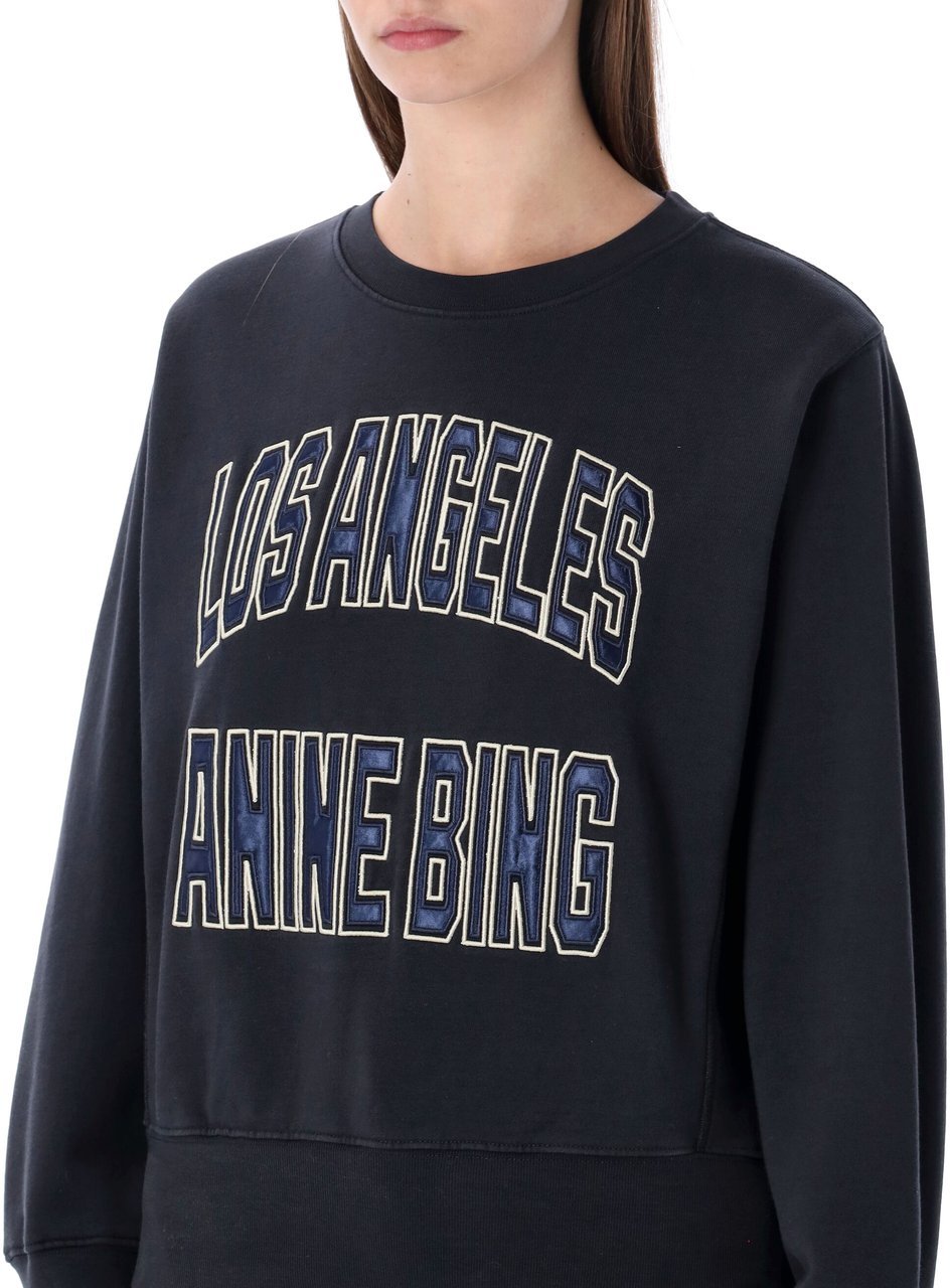 Anine Bing La Fleece Vintage Black Donkergrijs