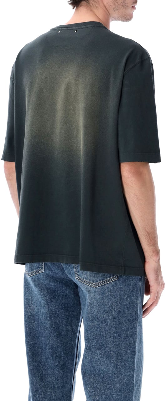 Golden Goose Hoodie Bleached Wash Bleached Washed Black Donkergrijs