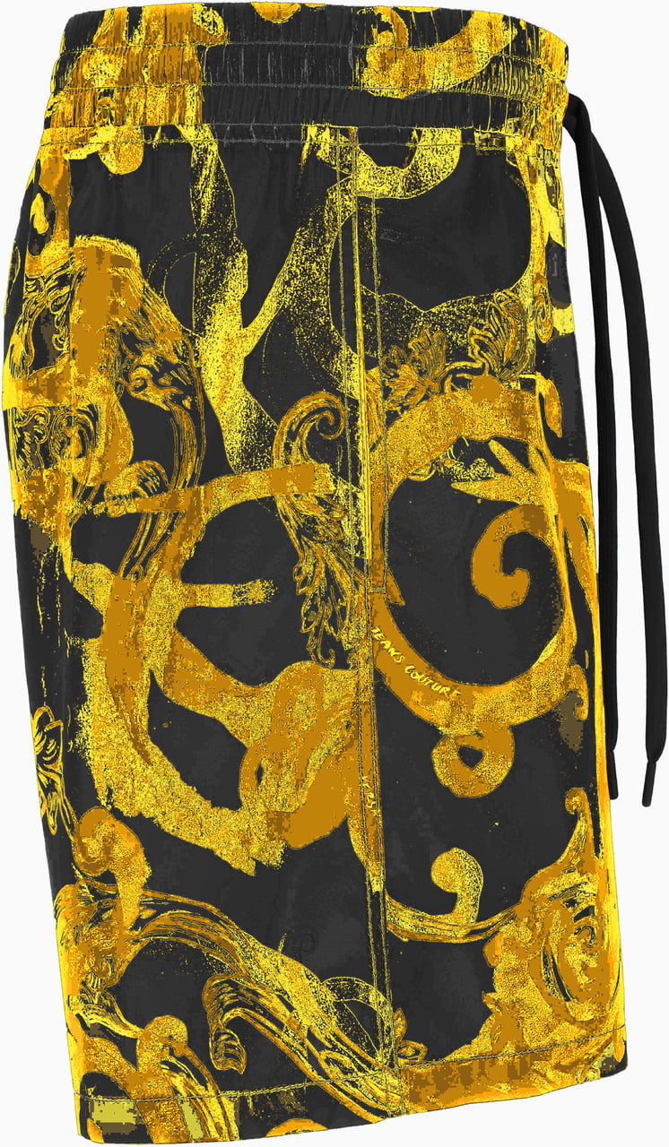 Versace Jeans Couture Versace Jeans Couture Swimshort Black/Gold Zwart