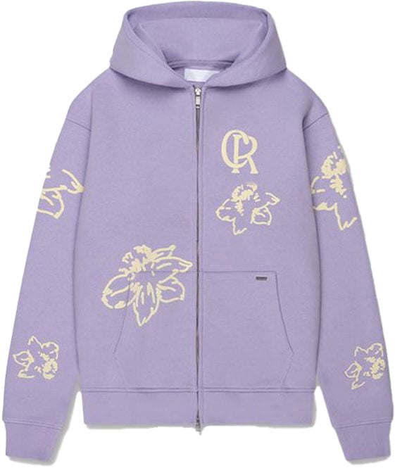 Croyez Croyez Flower Zip-Hoodie Paars