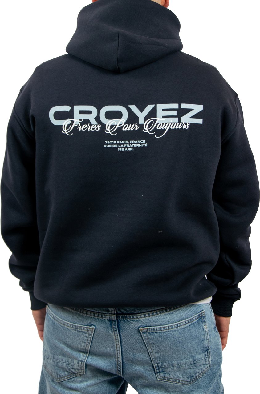 Croyez Croyez Frères Hoodie Blauw