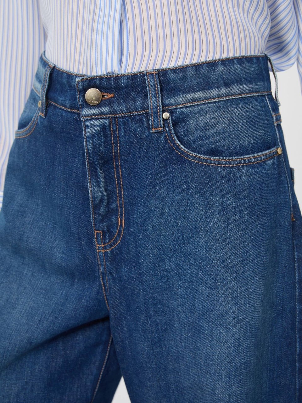 Max Mara Jeans Blue Blauw