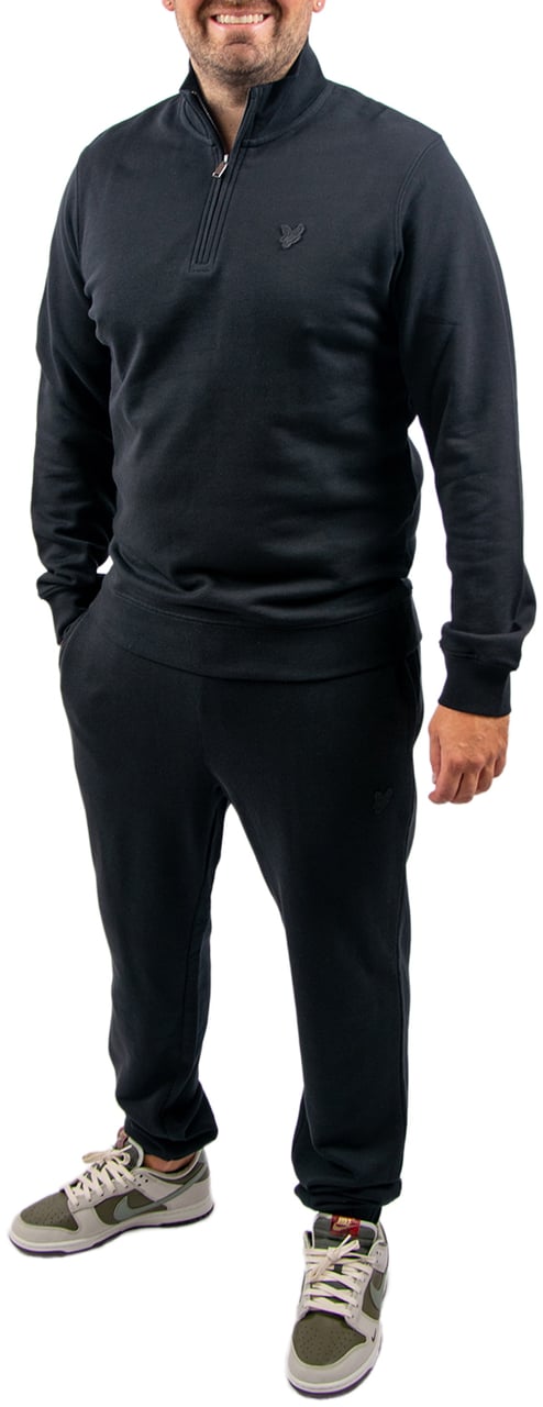 Lyle & Scott Lyle &amp; Scott Superfine Quarter Zip Sweatshirt Zwart