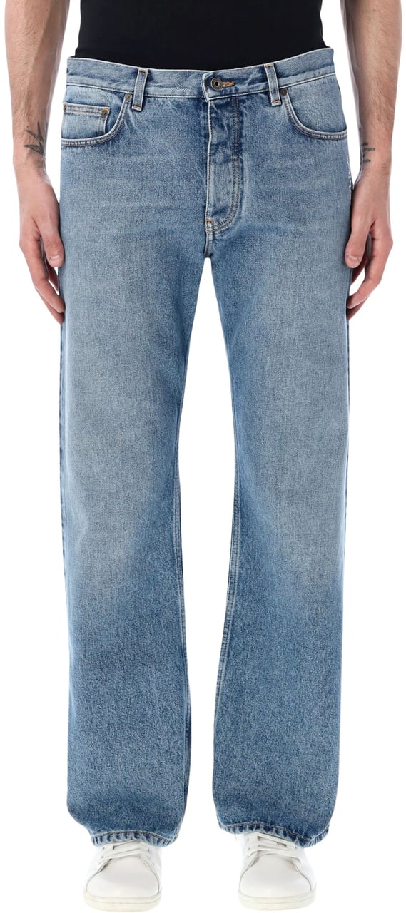 OFF-WHITE Jeans Half Arrow Slim Fit Blauw
