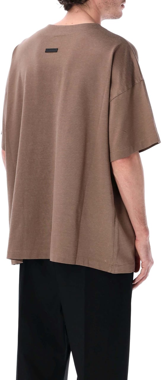 Fear of God T-shirt Girocollo Maniche Corte Taupe