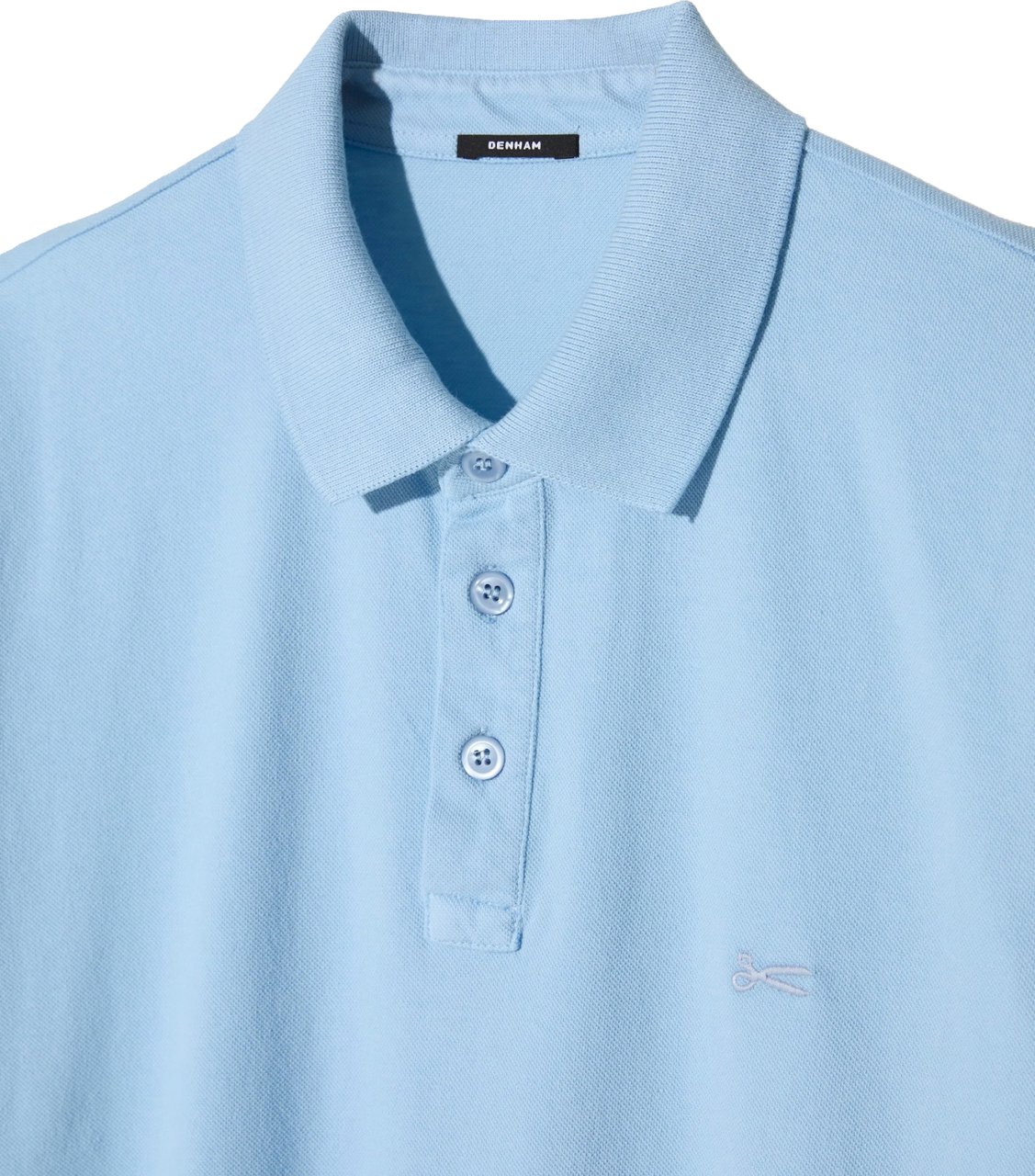 Denham Lupa polo Cashmire blue Blauw