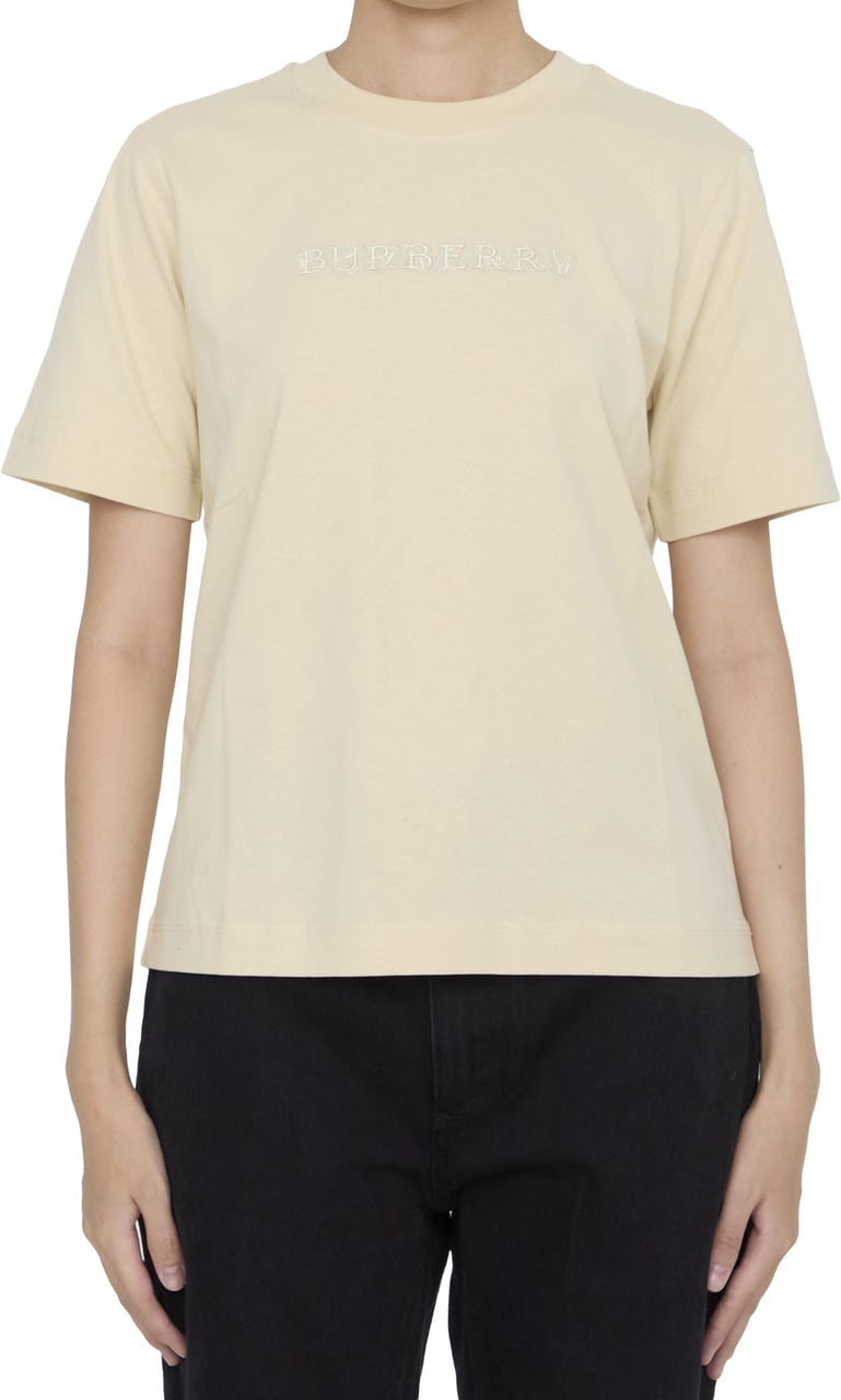 Burberry T-shirt with Paisley logo Beige