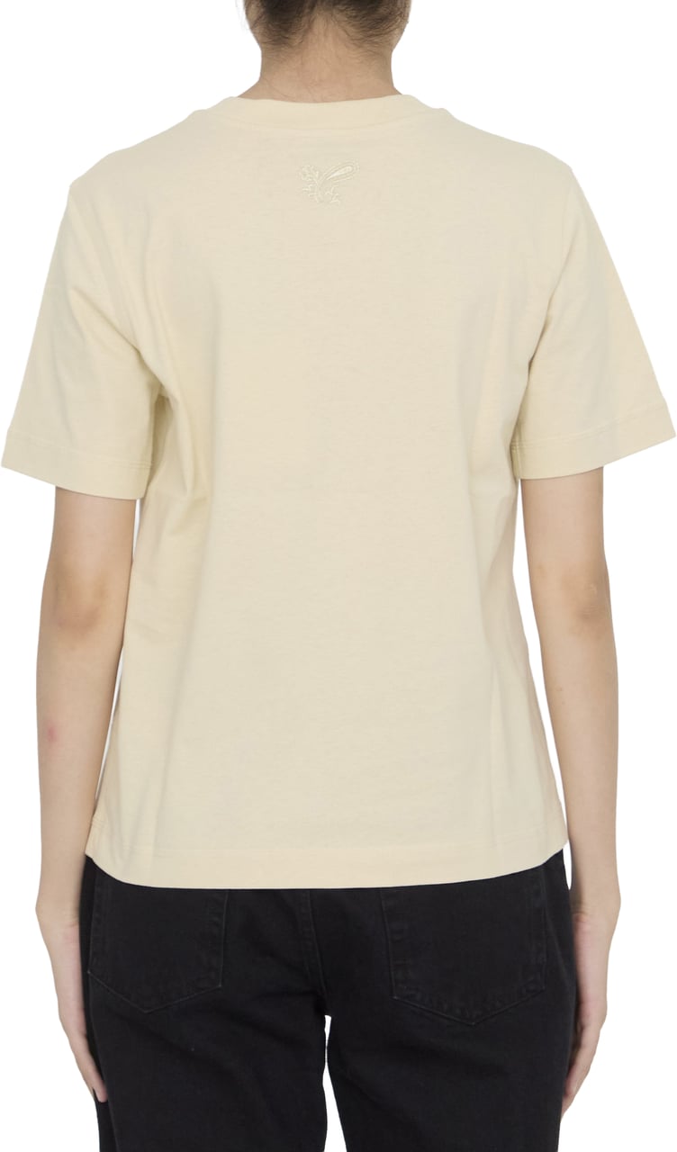 Burberry T-shirt with Paisley logo Beige