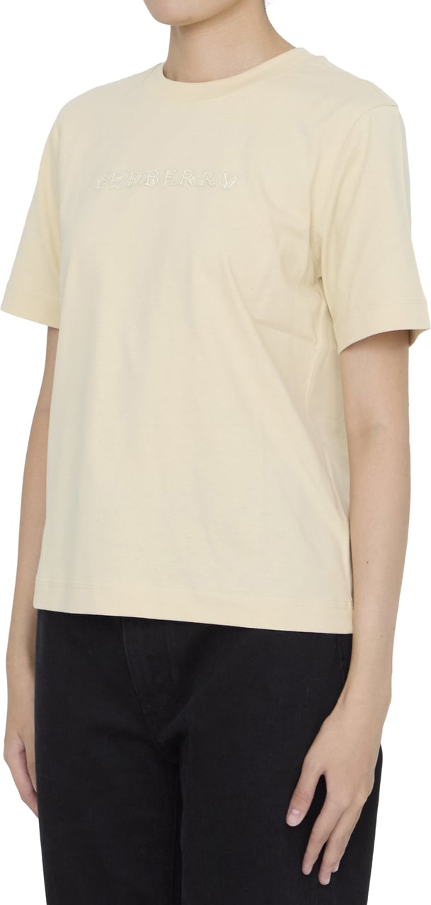 Burberry T-shirt with Paisley logo Beige