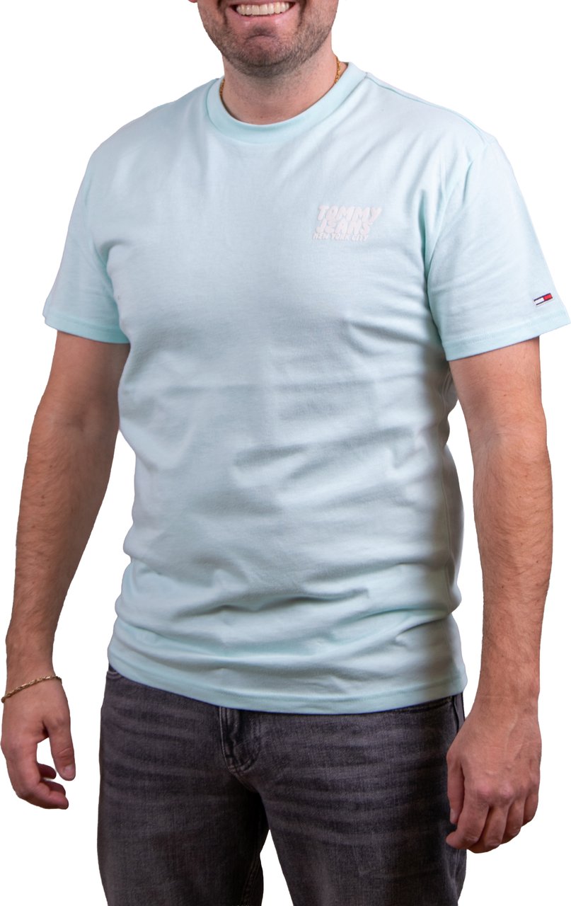 Tommy Jeans Tommy Jeans Reg Bubble Back SS Tee Blauw