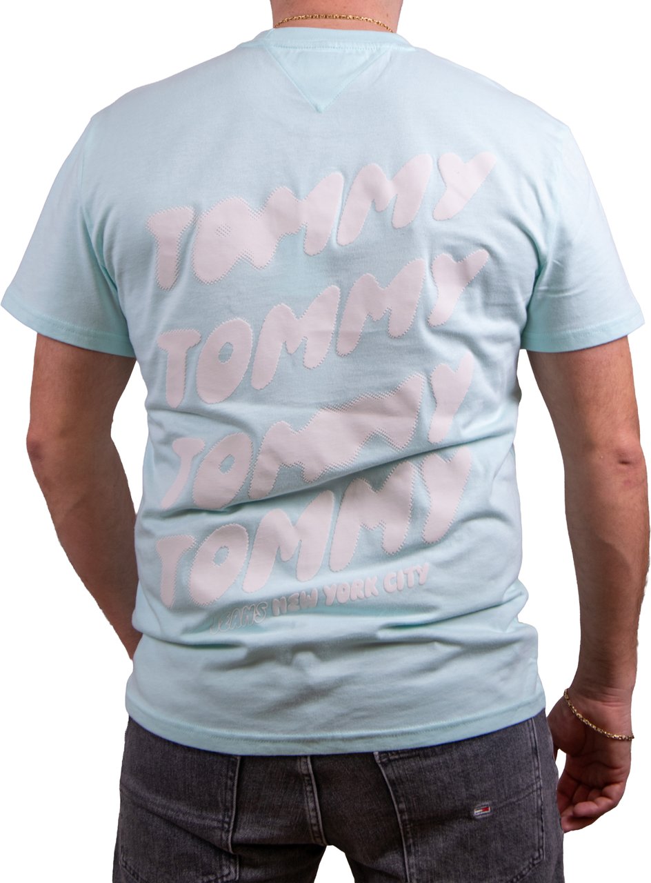 Tommy Jeans Tommy Jeans Reg Bubble Back SS Tee Blauw