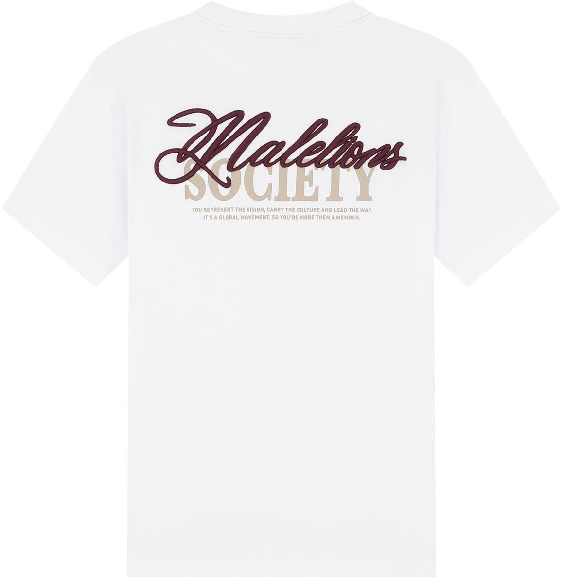 Malelions Malelions Men Society T-Shirt Wit