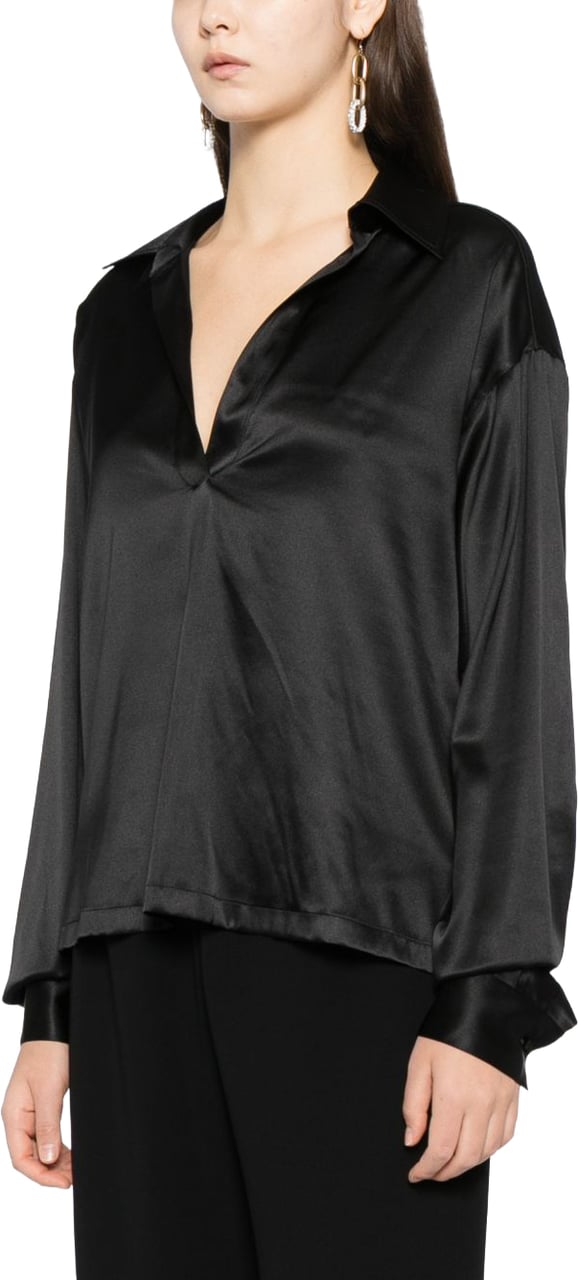 Tom Ford Polo Blouse Nero Zwart