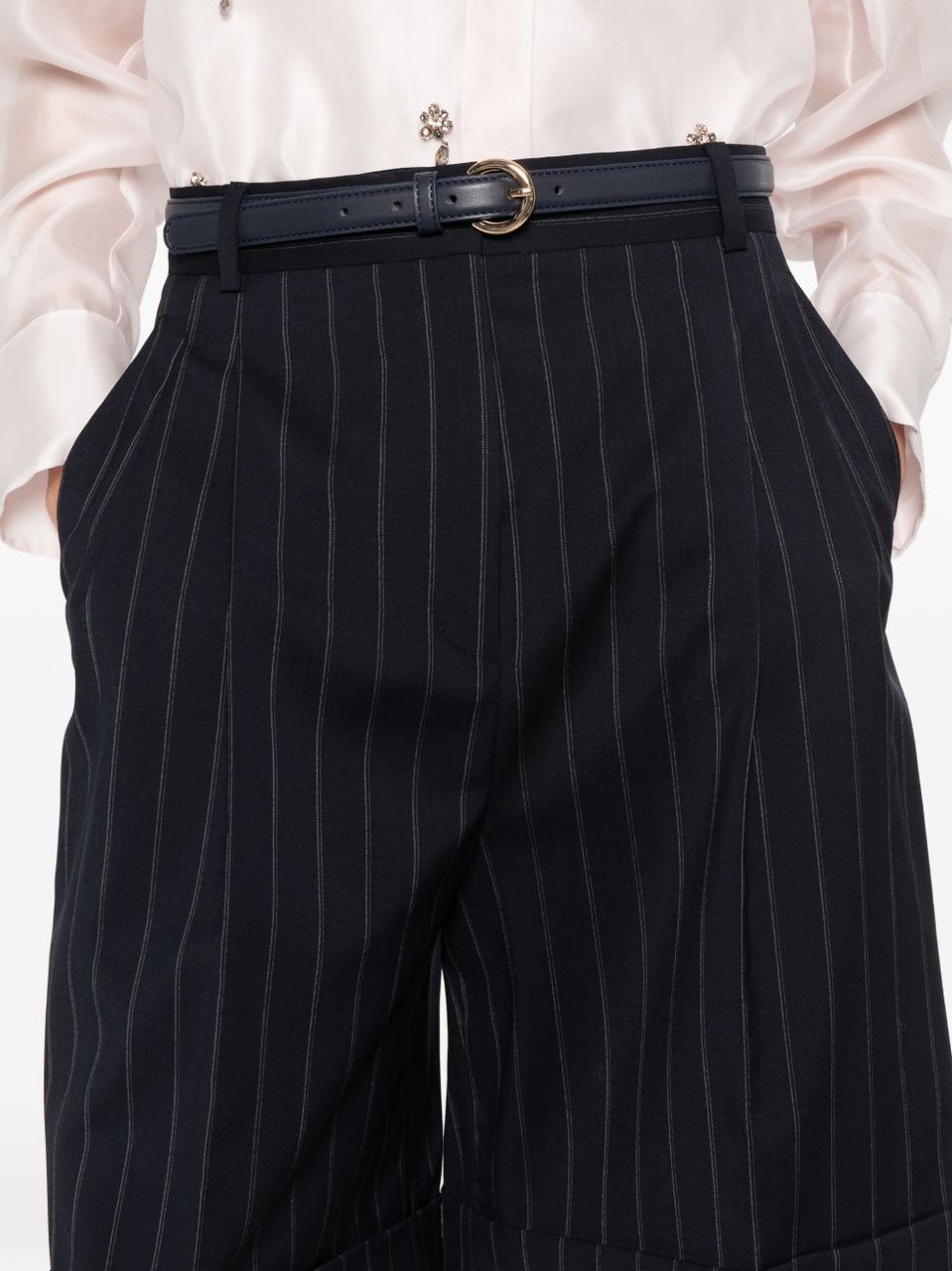 Max Mara Shorts Blue Navy