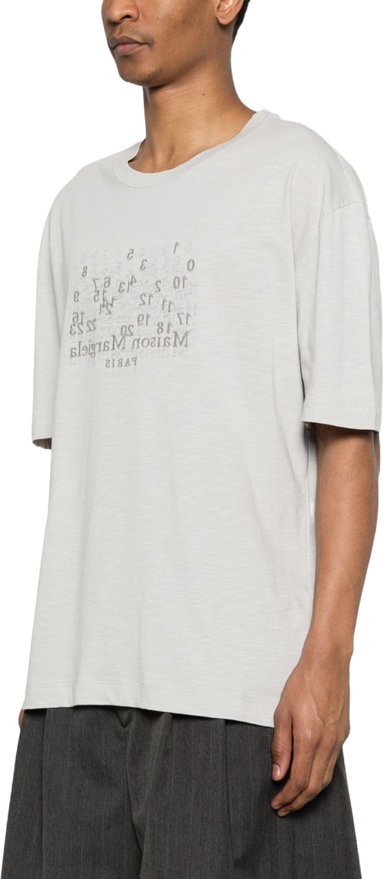 Maison Margiela Maison Margiela Grey cotton t-shirt Lichtgrijs