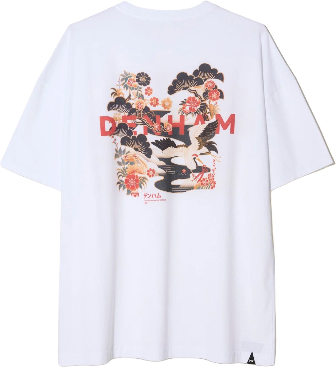Denham kansai graphic tee Wit
