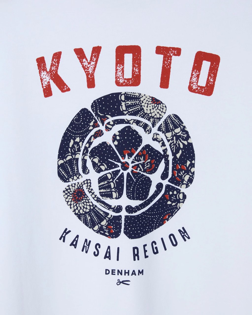 Denham kuoto graphic tee Wit