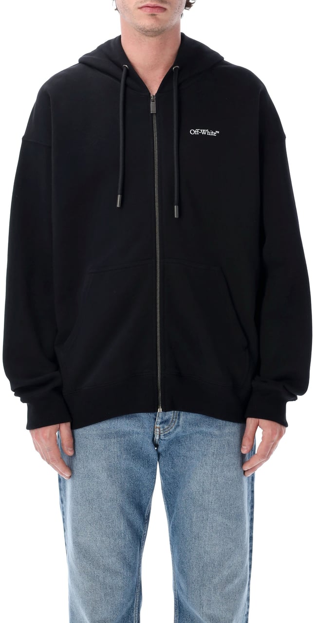 OFF-WHITE Heren Diag Outline Knit Crewneck Zwart