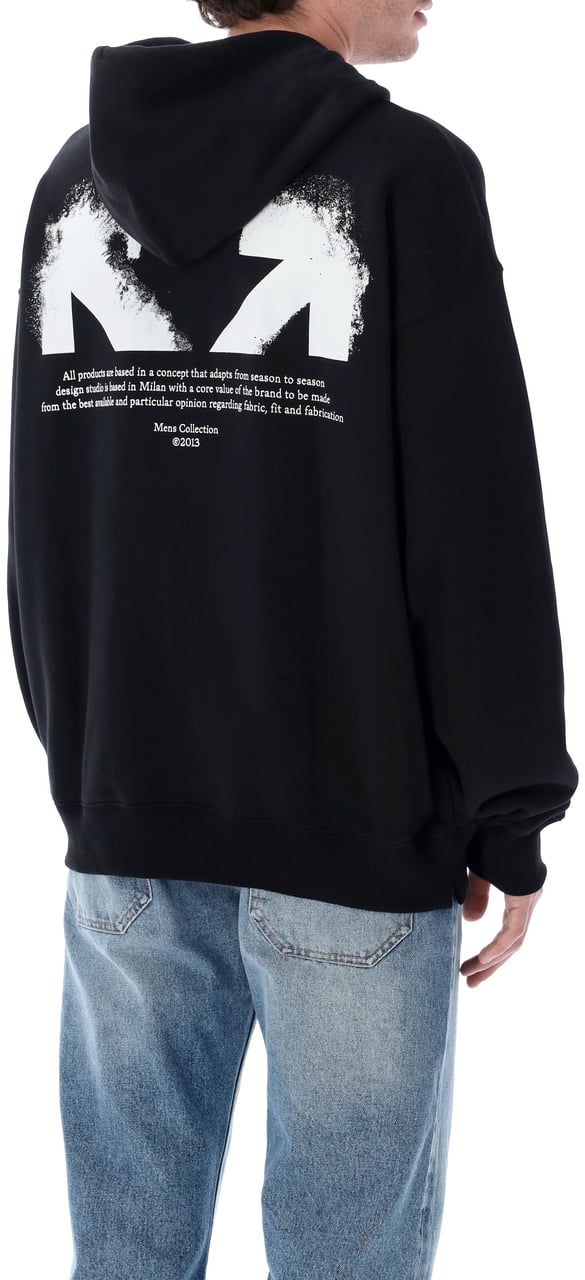 OFF-WHITE Heren Diag Outline Knit Crewneck Zwart