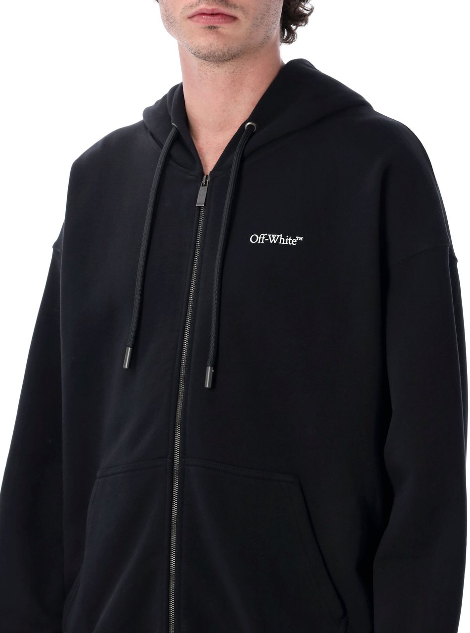 OFF-WHITE Heren Diag Outline Knit Crewneck Zwart