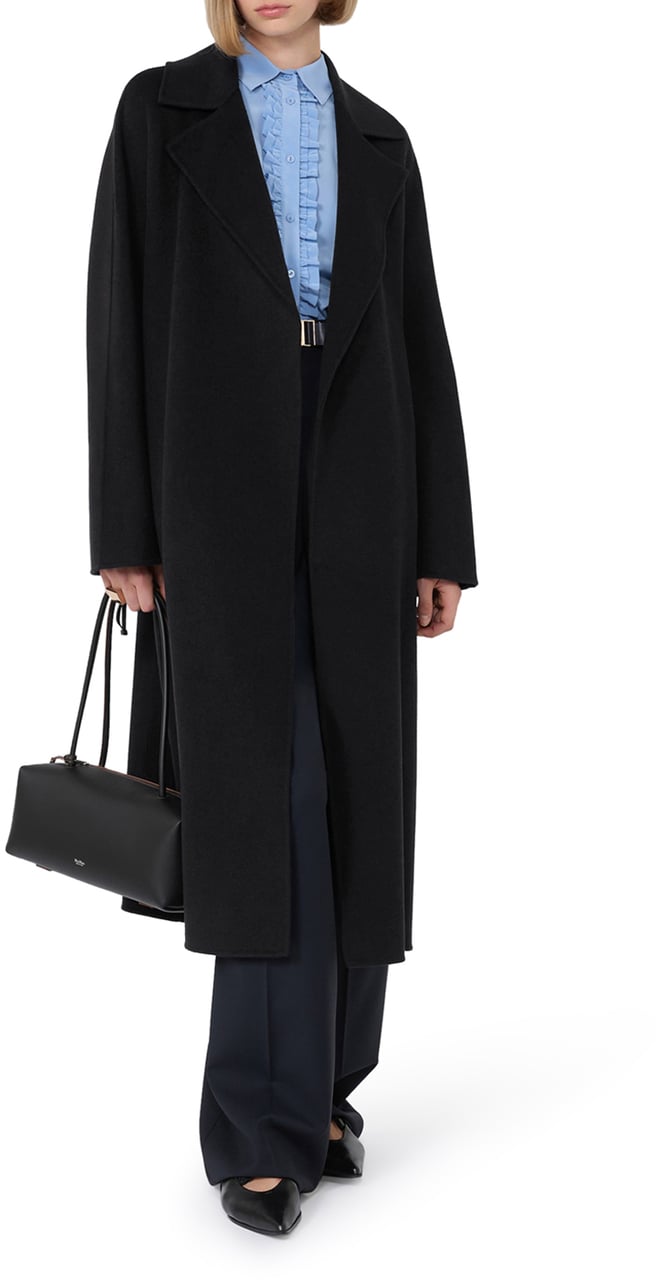 Max Mara Coats Nero Zwart