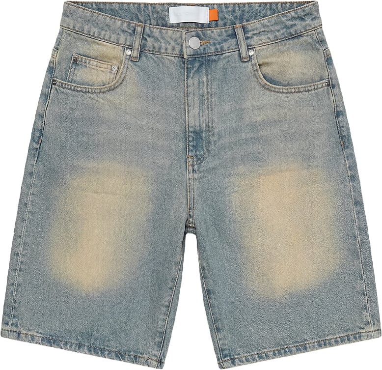 Croyez Croyez CD2 Washed Denim Shorts Blauw