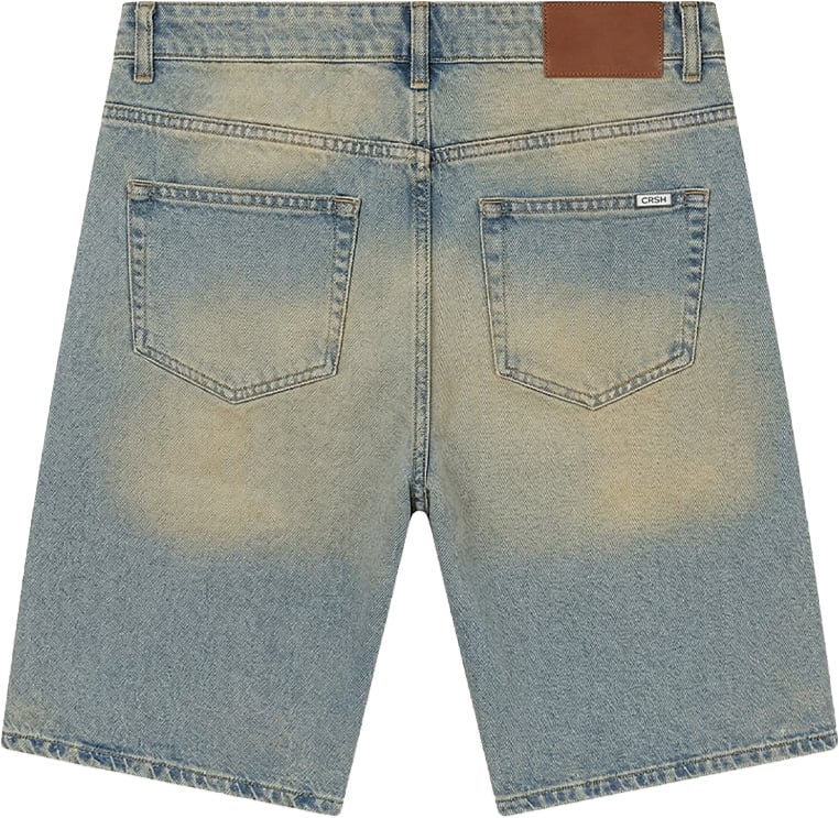 Croyez Croyez CD2 Washed Denim Shorts Blauw