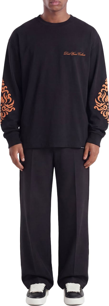 Don't Waste Culture Roye Longsleeve | Black Zwart