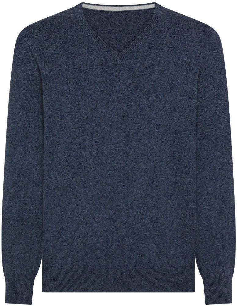 ELLI Emilio Romanelli Cashmere Sweater Denim Blue Blauw