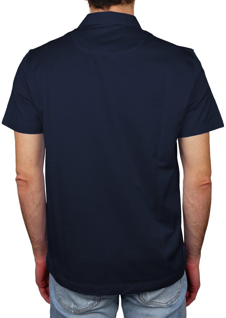 Loro Piana Loro Piana Cashmere Polo Shirt Blue Blauw