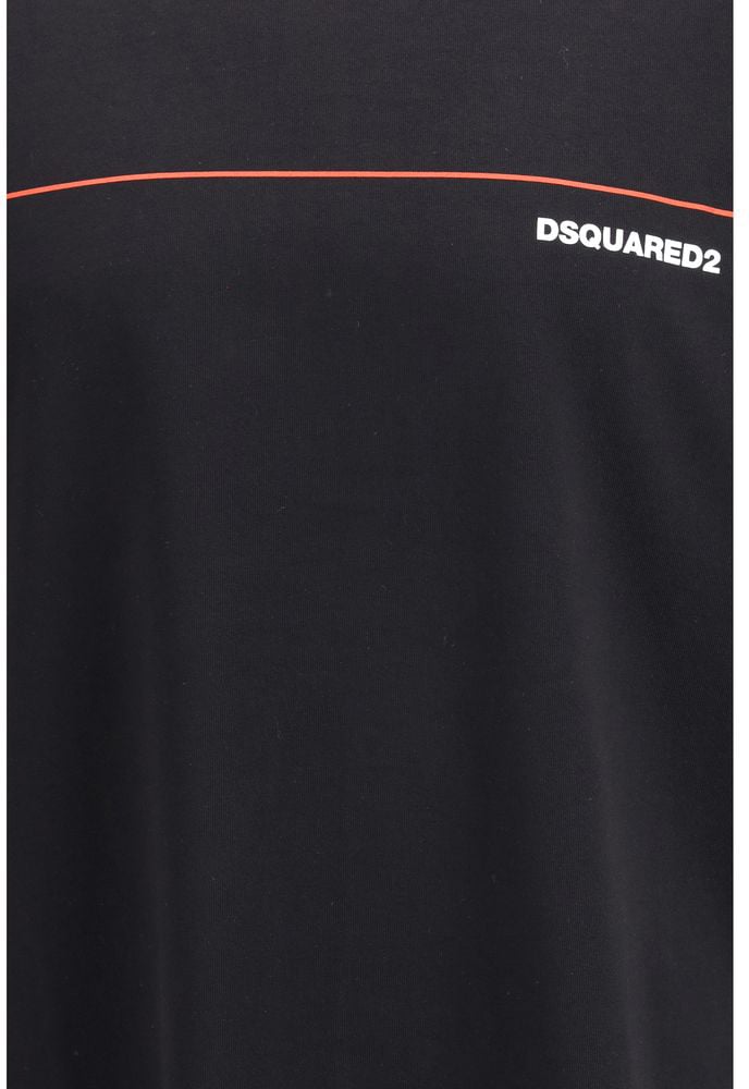 Dsquared2 Dsquared² Black Cotton T-Shirt Zwart