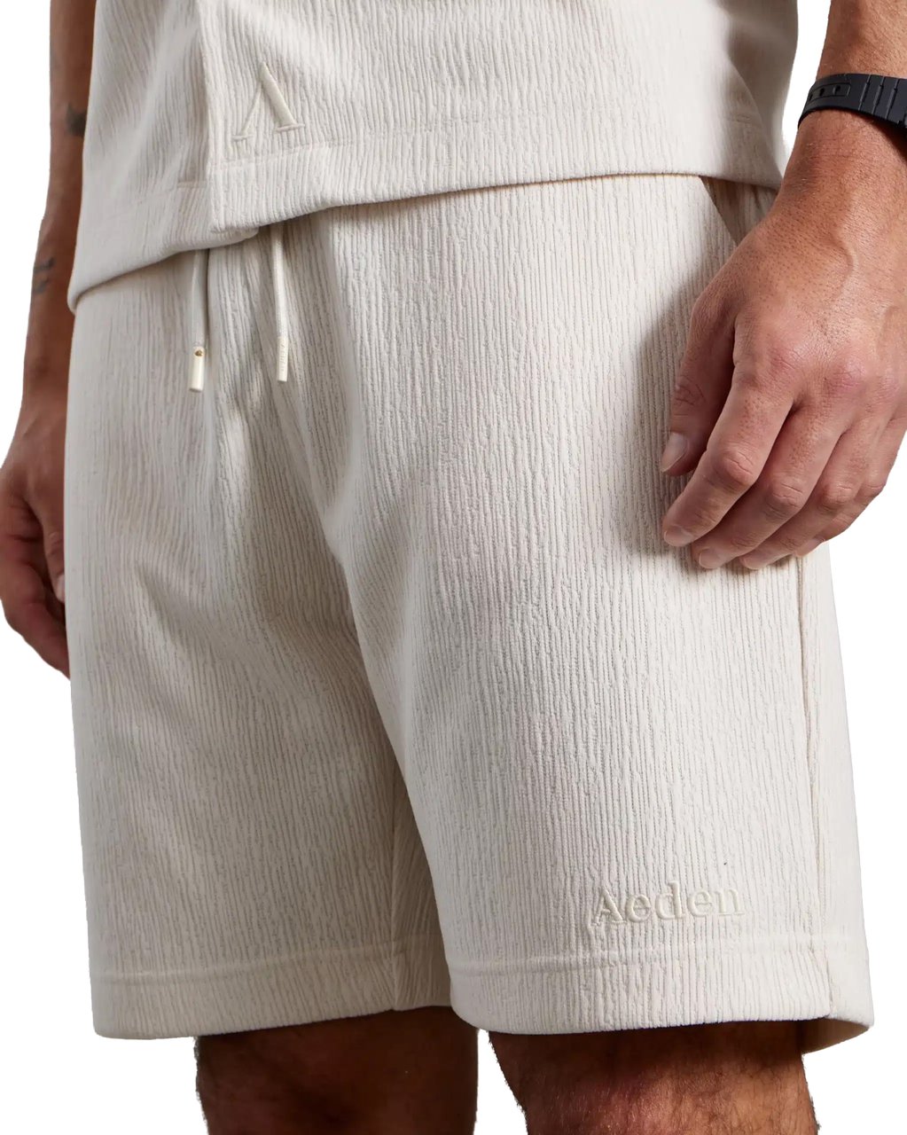 Aeden Vito Shorts Off-white Wit