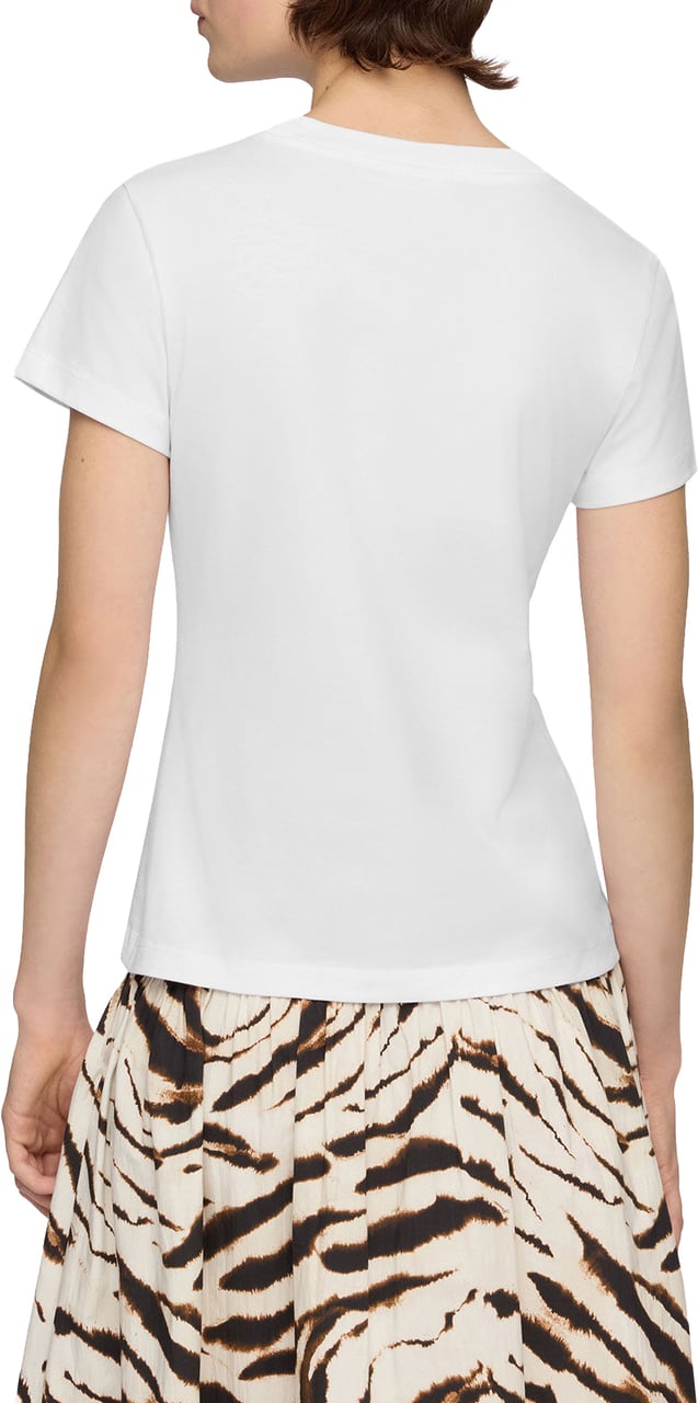 Ganni t-shirt wit Wit