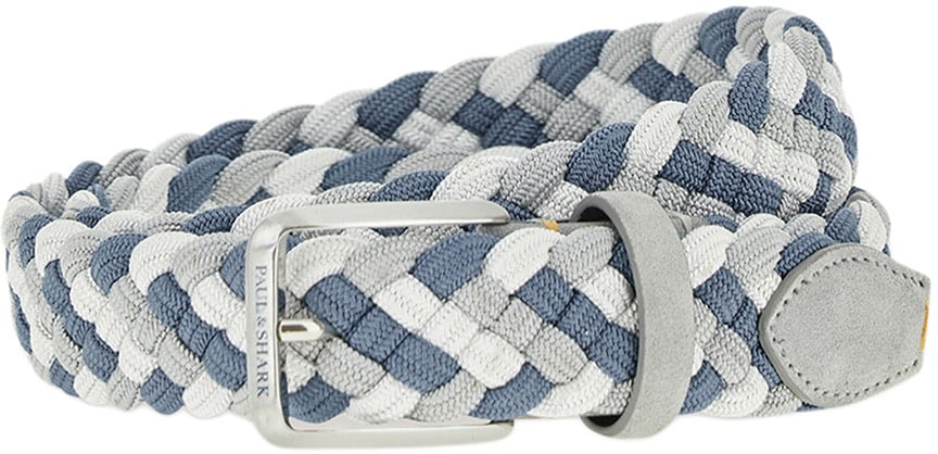 Paul & Shark Gevlochten riem blauw/grijs/wit Blauw