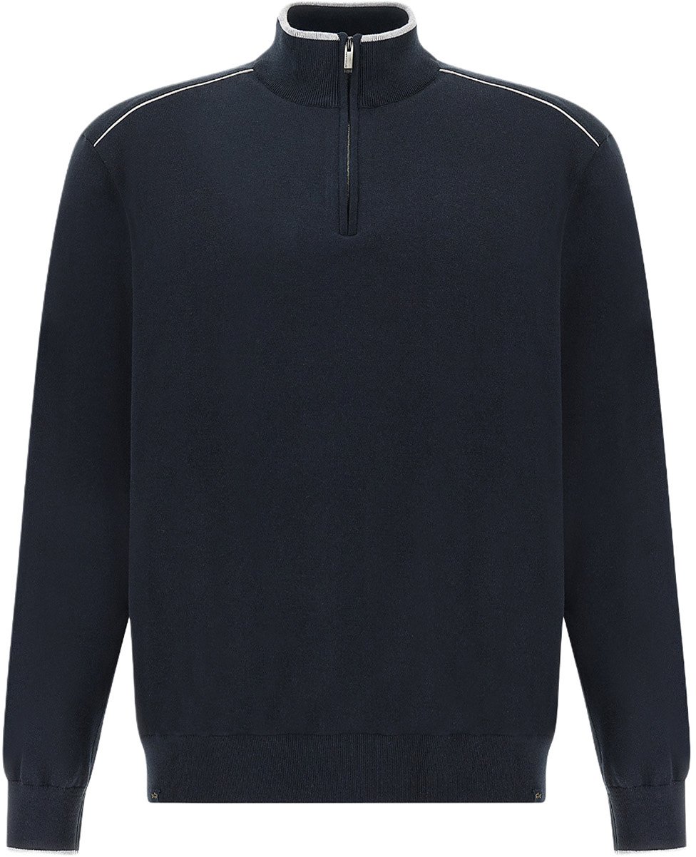 Paul & Shark Half zip trui donkerblauw Blauw