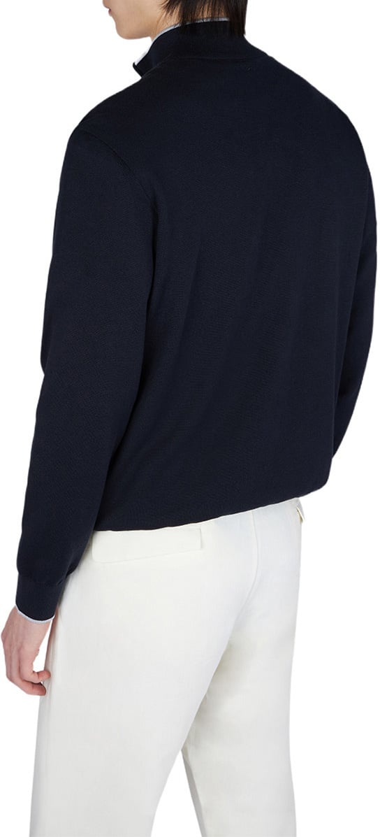 Paul & Shark Half zip trui donkerblauw Blauw