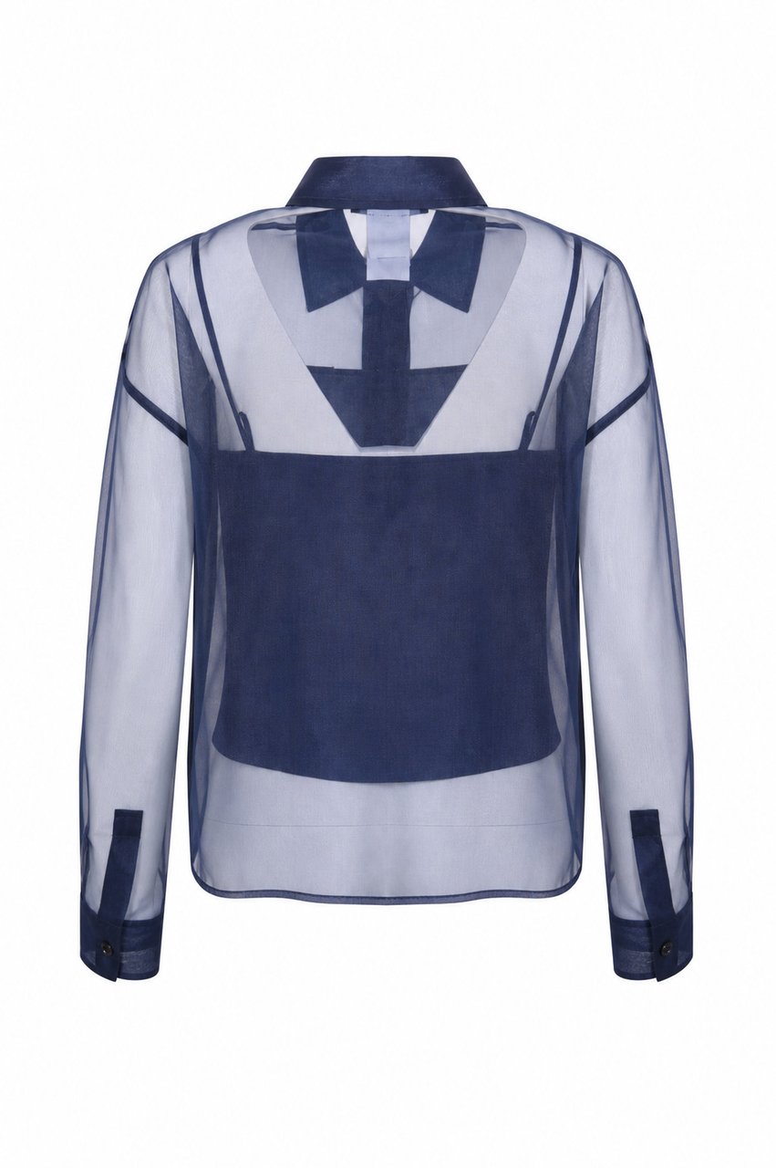 Max Mara Shirts Blue Navy