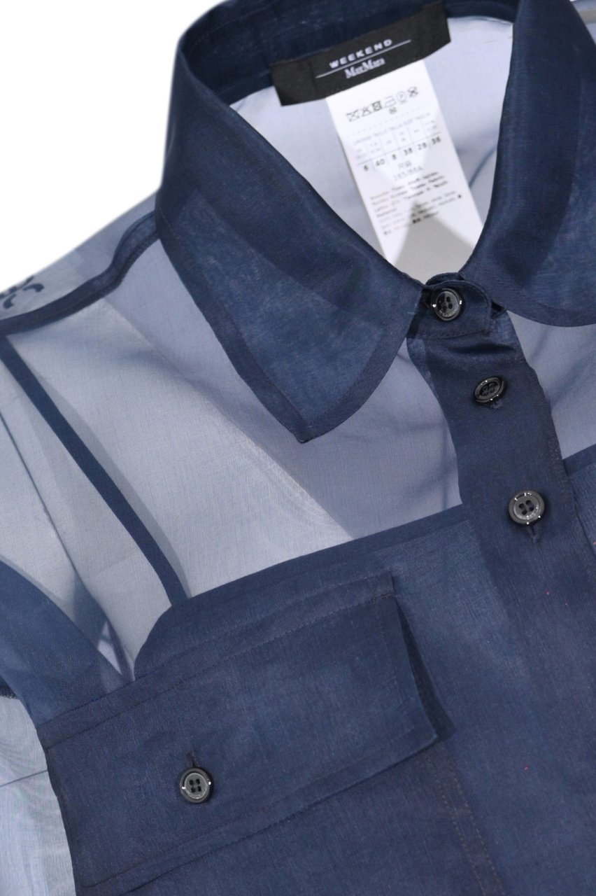 Max Mara Shirts Blue Navy
