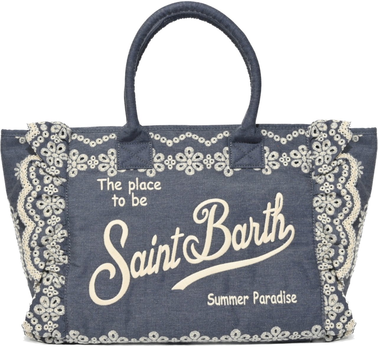 MC2 Saint Barth Bags Sangallo Flowers Blauw