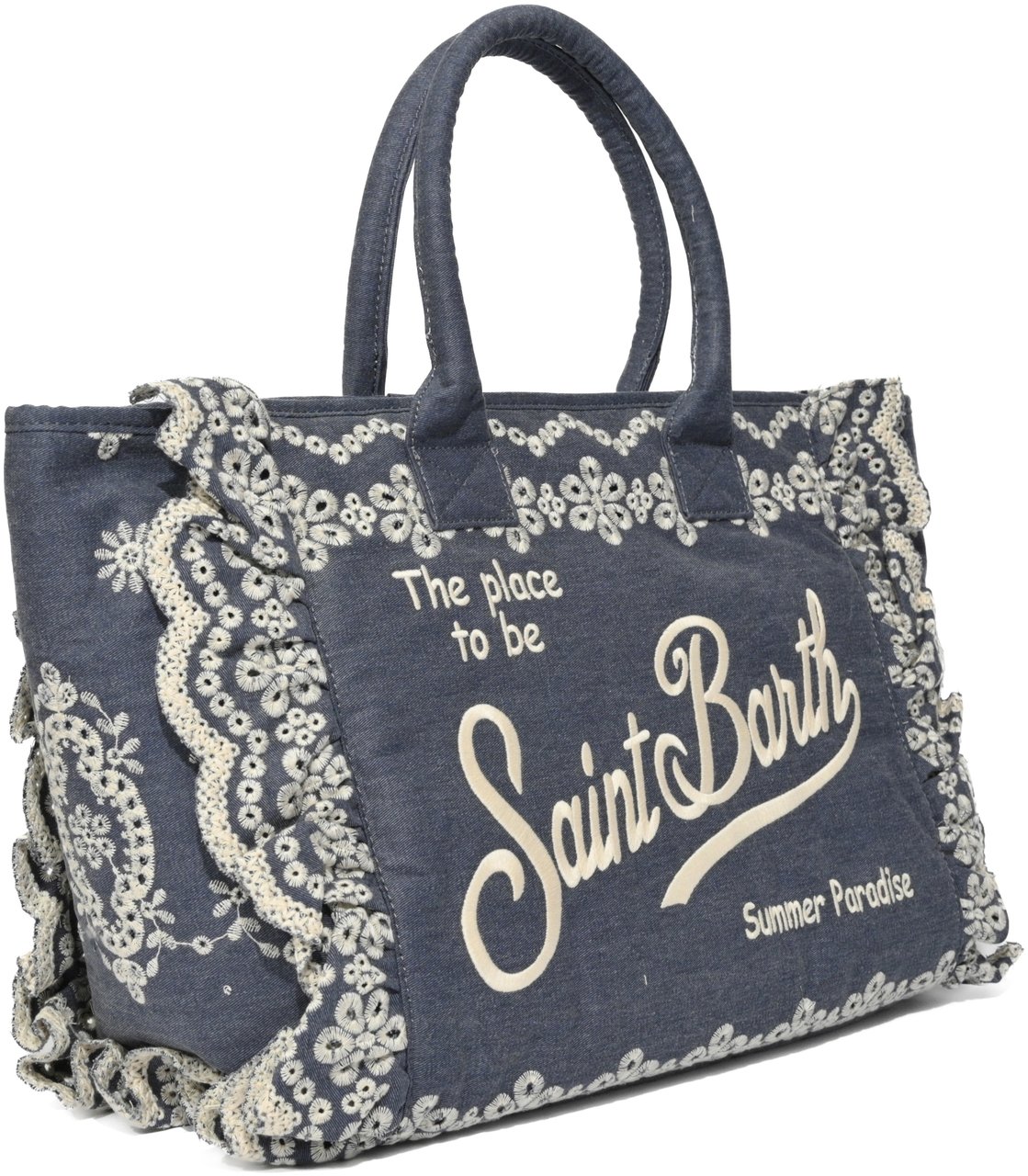 MC2 Saint Barth Bags Sangallo Flowers Blauw