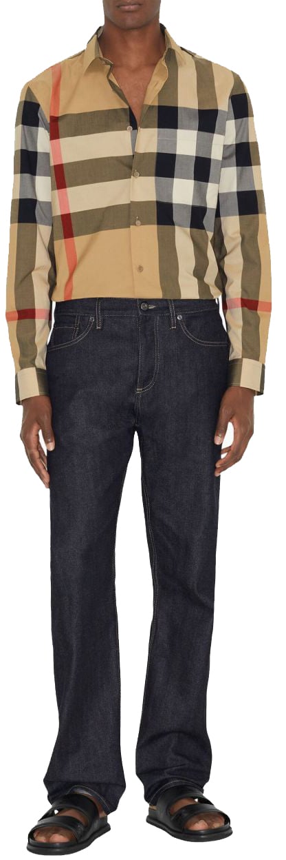 Burberry Shirts Beige Beige