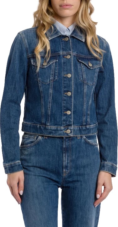 Dondup Coats Blue Blauw