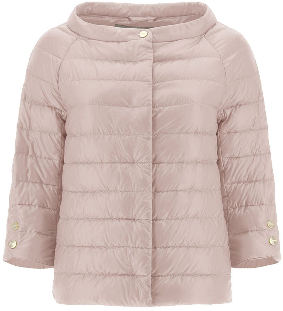 Herno HernoCropped Sleeve Down Jacket Roze