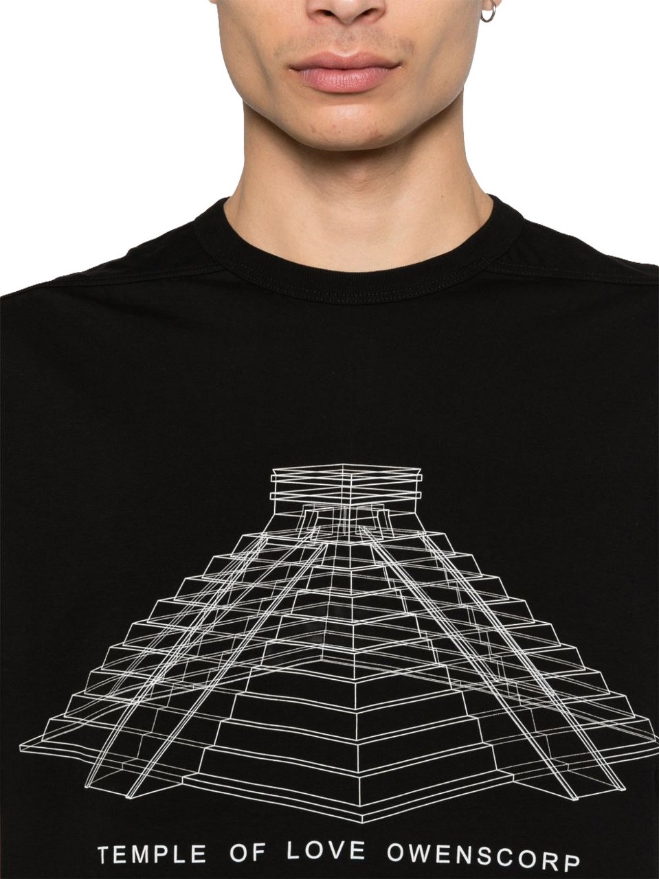 Rick Owens T-Shirts And Polos Nero Zwart