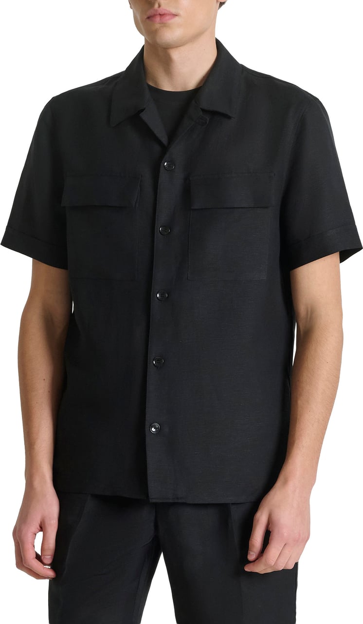 Antony Morato SHIRT PANAMA REGULAR FIT Zwart