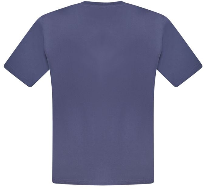 North Sails Blue Cotton Men T-Shirt Blauw