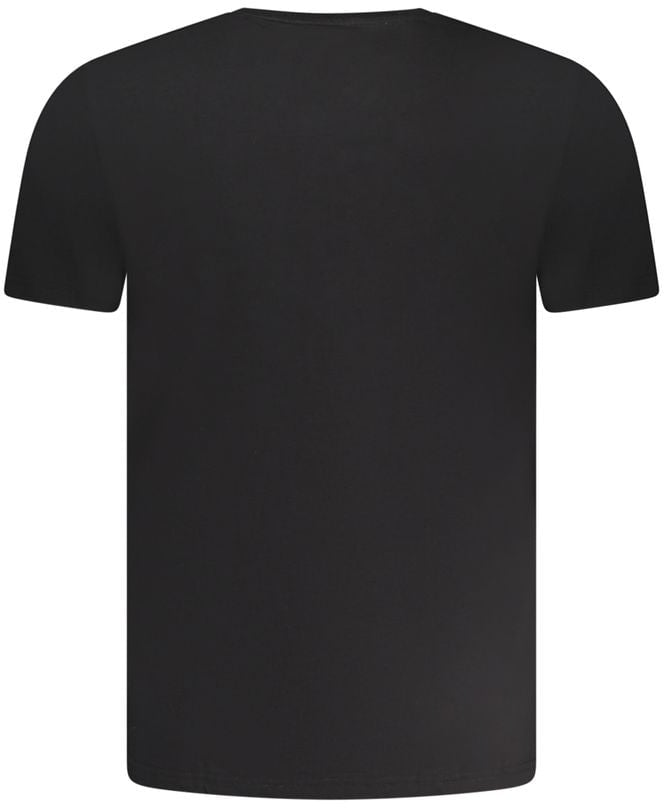 Aeronautica Militare Black Cotton Men's T-Shirt Zwart