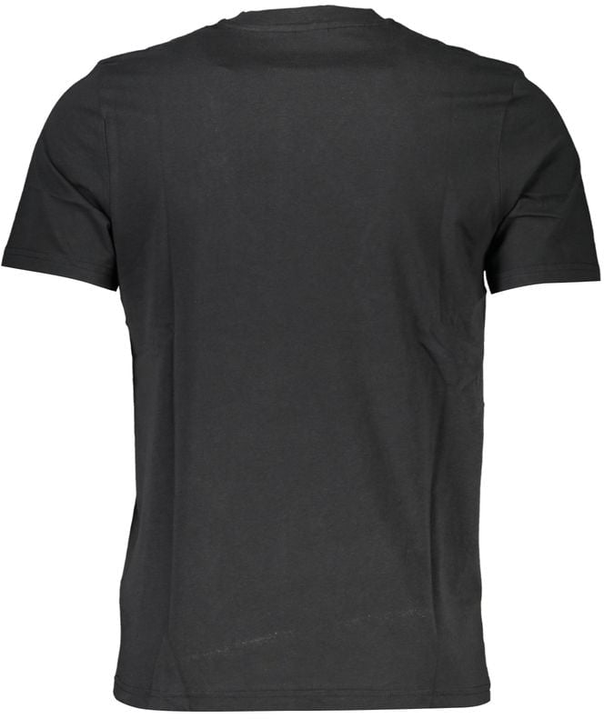 North Sails Black Cotton Men T-Shirt Zwart