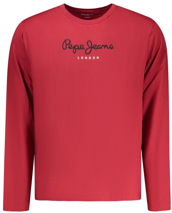 Pepe Jeans Rosso Cotton Men T-Shirt Rood