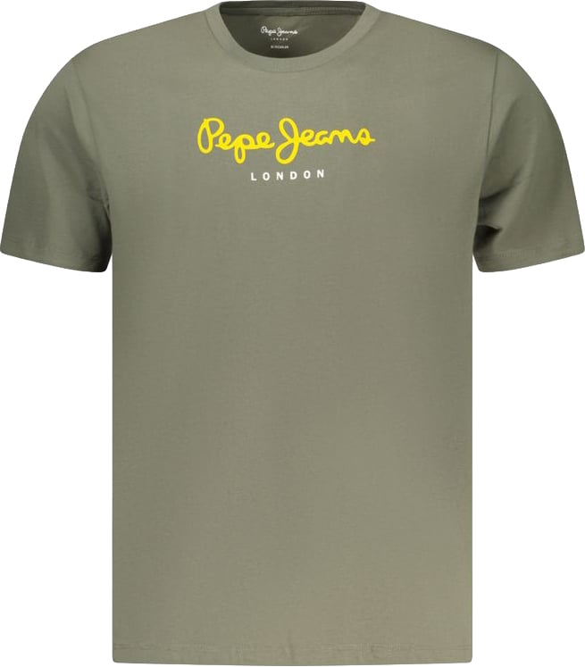 Pepe Jeans Verde Cotton Men T-Shirt Groen